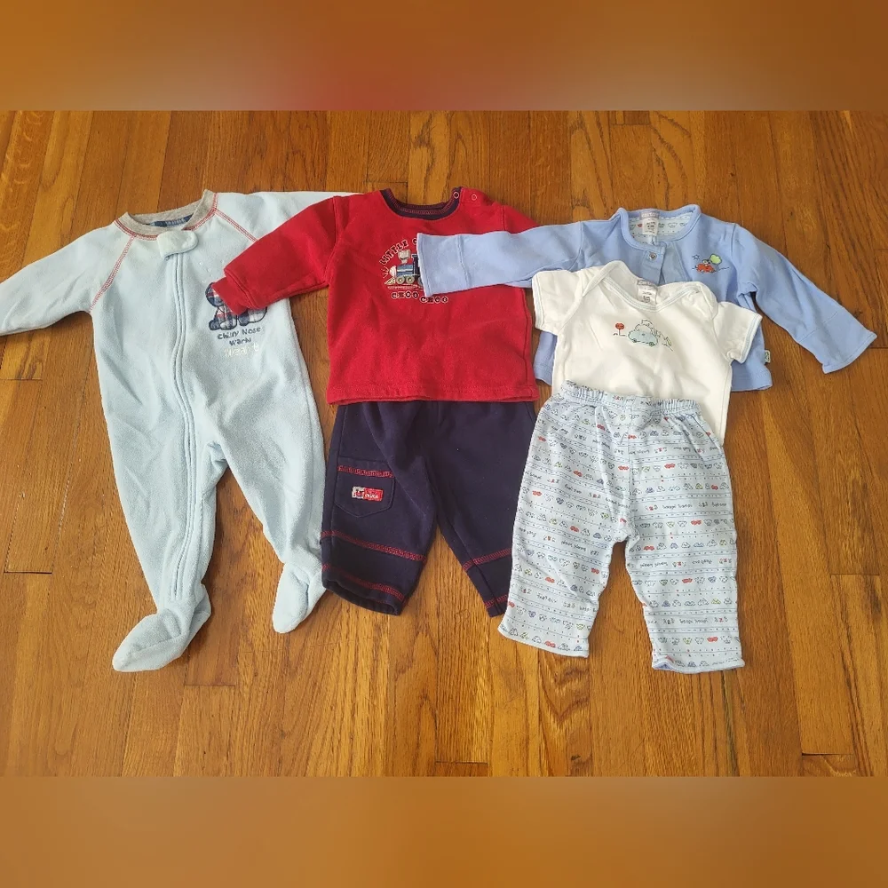 Carter's Boys Baby Infant 6 Months 6 Piece‎ Bundle
